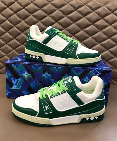 lv trainer verte|louis vuitton trainers.